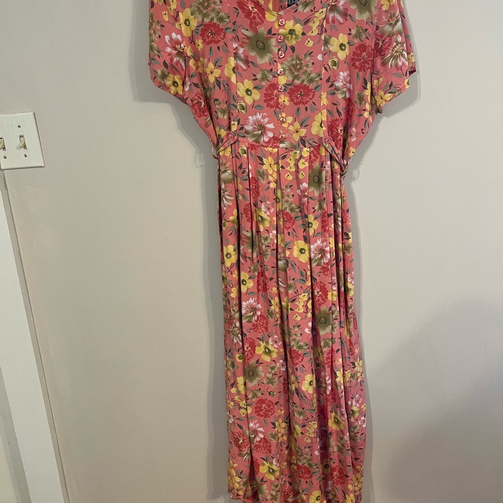 Floral Pink Maxi Dress